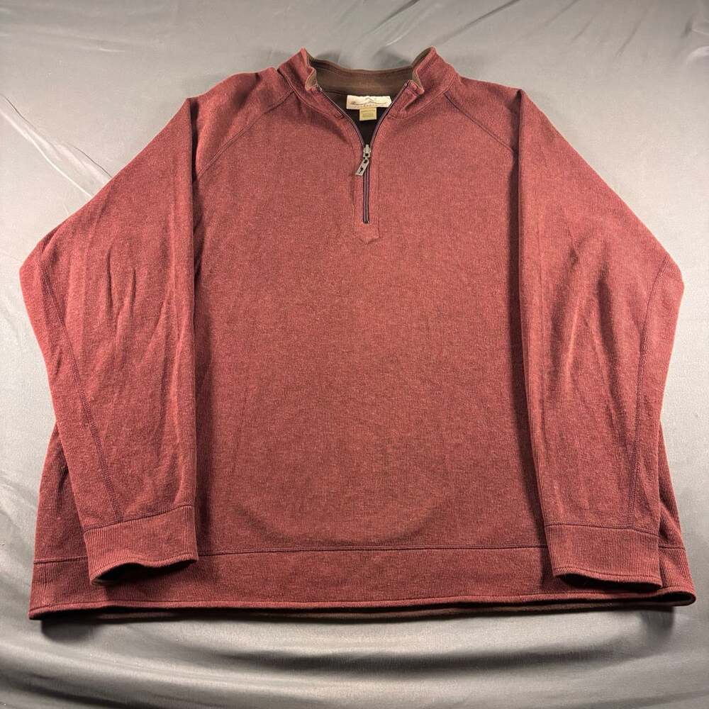 Tommy Bahama Flipsider reversible 1/4 Zip Pullover Sweater Size XXXL